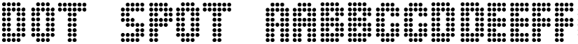Dot Spot font