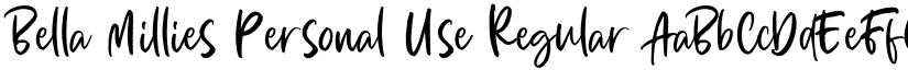 Bella Millies Personal Use Regular font