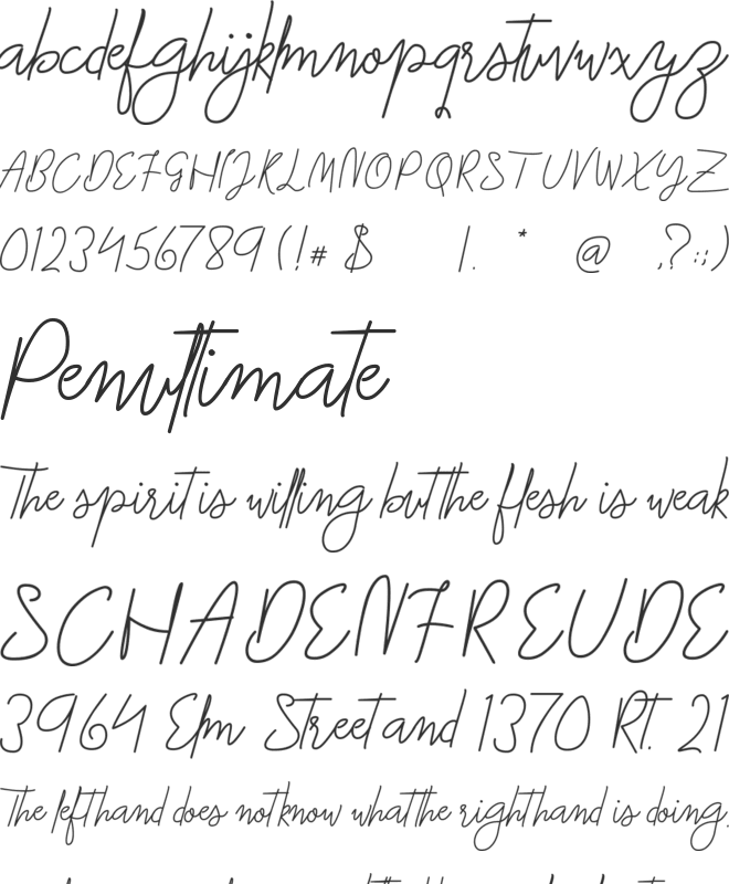 Macarons font preview