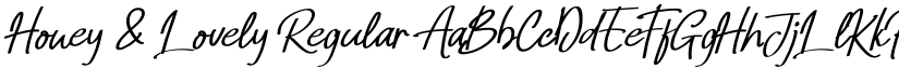 Honey & Lovely Regular font
