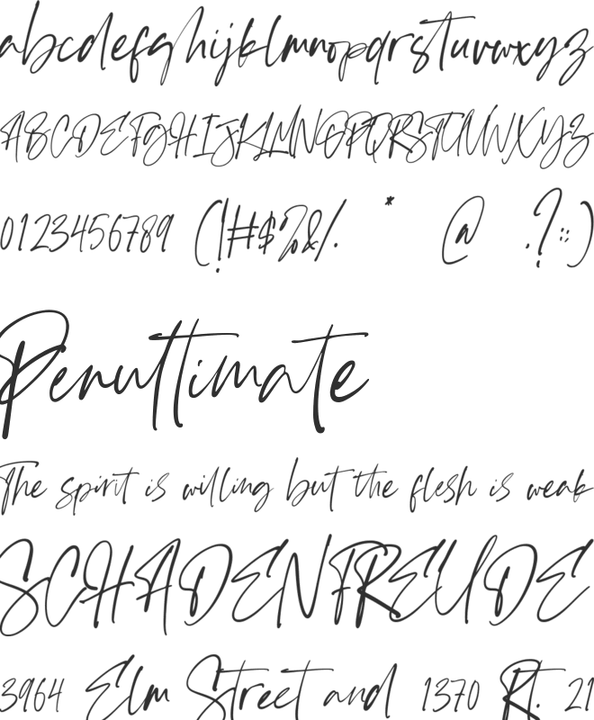 westborn font preview