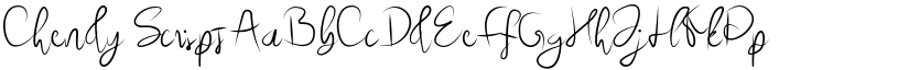 Chendy Script font