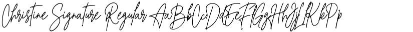 Christine Signature Regular font