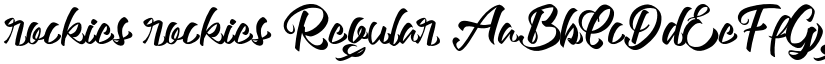 rockies rockies Regular font