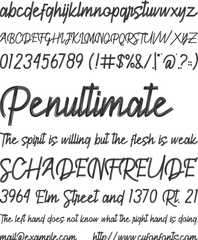 Fagguard font preview