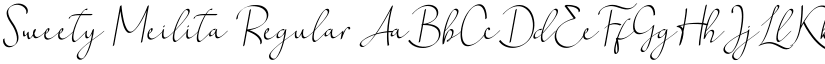 Sweety Meilita Regular font