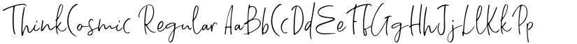 ThinkCosmic Regular font