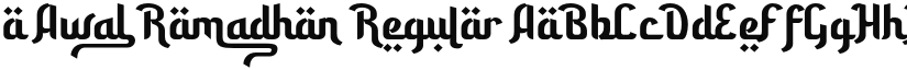 a Awal Ramadhan font download
