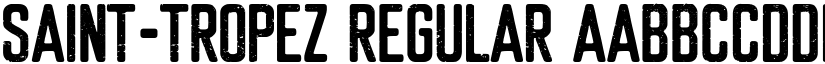 Saint-Tropez Regular font