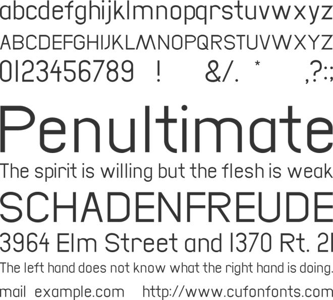 Cata Sans font preview