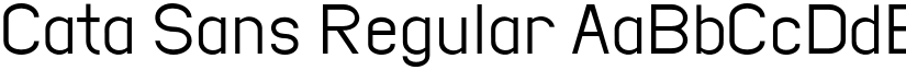 Cata Sans Regular font