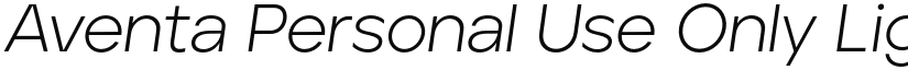 Aventa Personal Use Only font download