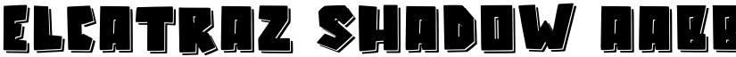 Elcatraz Shadow font