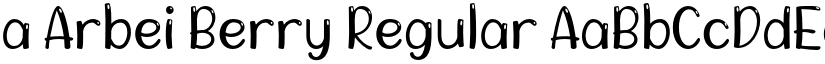 a Arbei Berry Regular font
