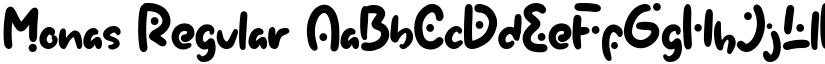 Monas Regular font