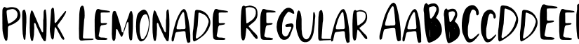 Pink Lemonade Regular font