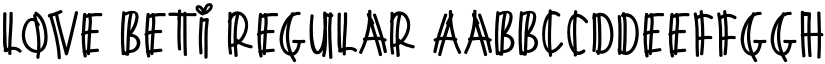 Love Beti Regular font