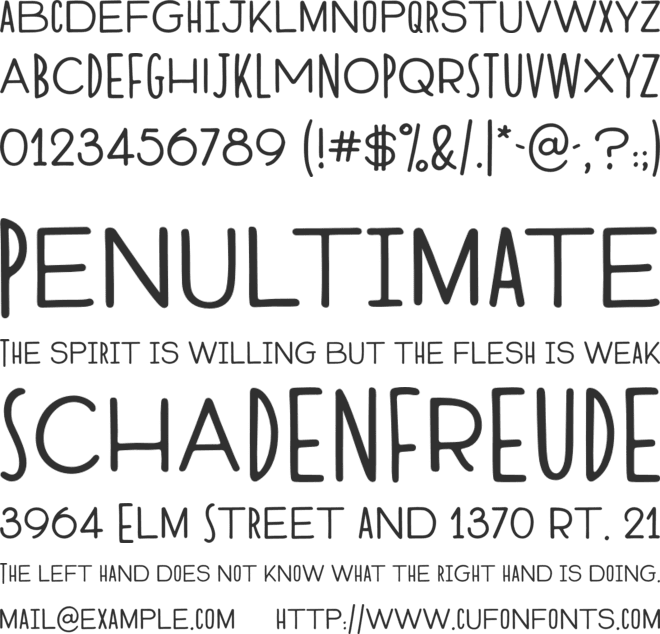 Modern Society font preview