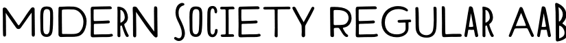 Modern Society Regular font