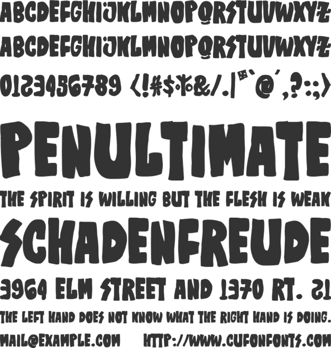 Se está lianado! font preview