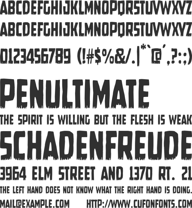 Mass Hysteria font preview
