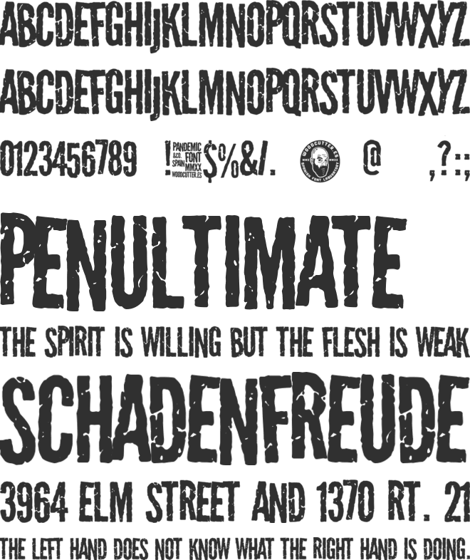 Pandemic&co font preview