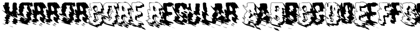 horrorCORE Regular font