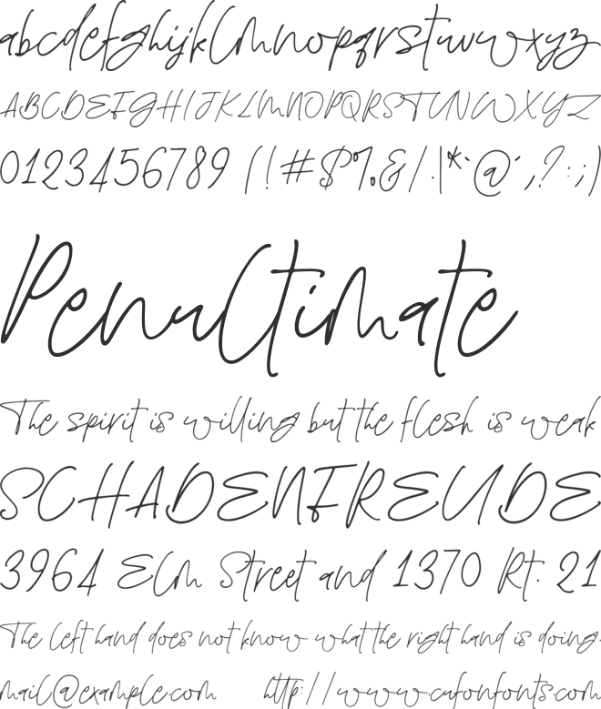 The Twenties font preview