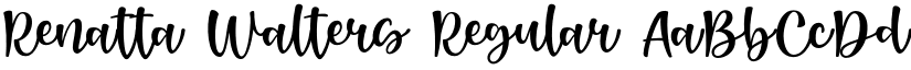 Renatta Walters Regular font