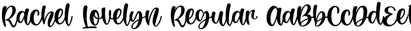 Rachel Lovelyn Regular font