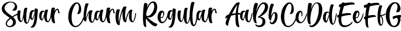 Sugar Charm Regular font