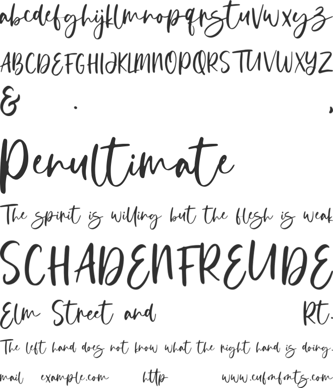 Donittan Story font preview
