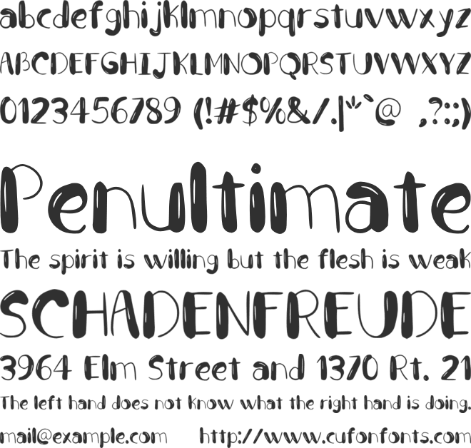 Berpa font preview