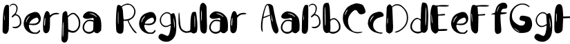 Berpa Regular font
