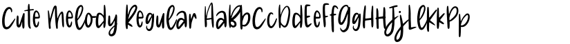 Cute Melody Regular font