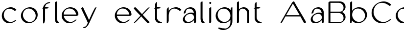 cofley extralight font