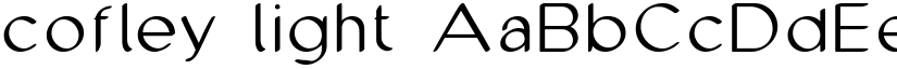 cofley light font