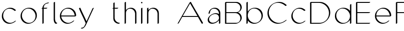 cofley thin font