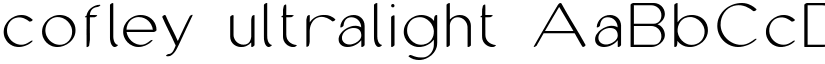 cofley ultralight font