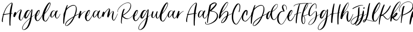 Angela Dream Regular font