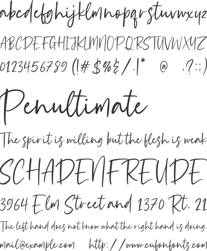 Scholastica font preview