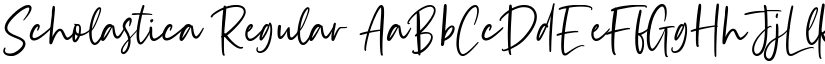 Scholastica Regular font