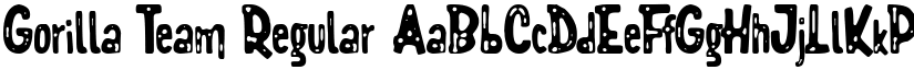 Gorilla Team Regular font