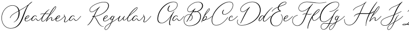 Seathera Regular font