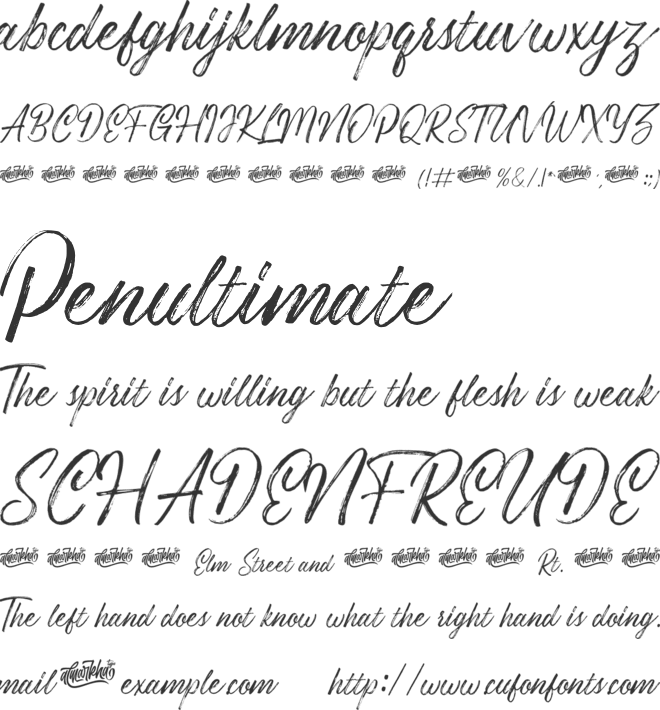 Costiera font preview