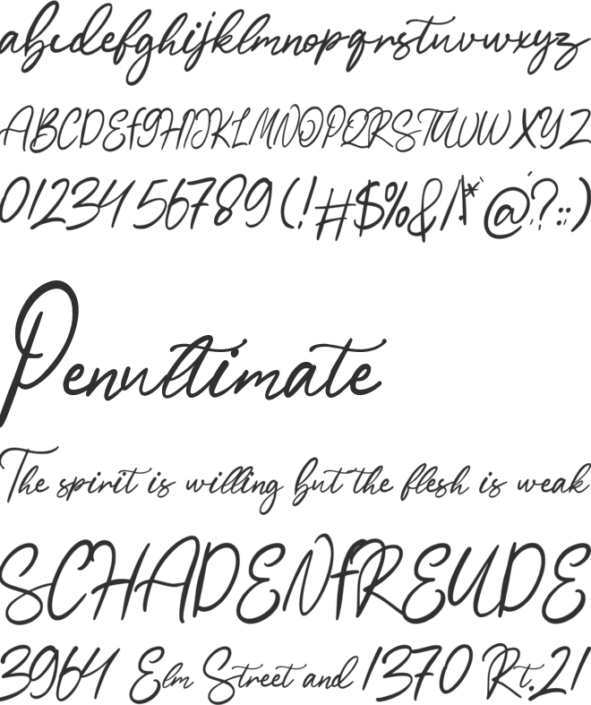 Sartadi font preview