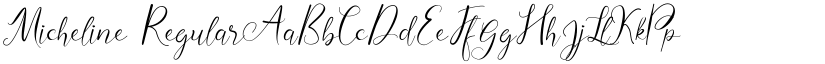 Micheline Regular font
