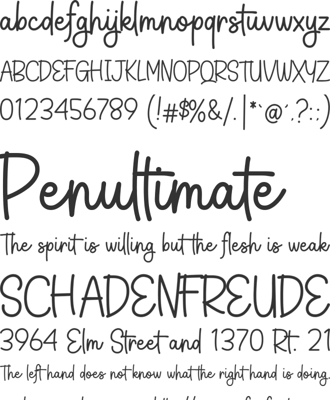 Boniceta font preview