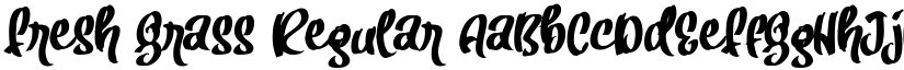 Fresh Grass Regular font