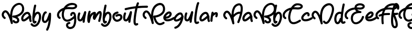 Baby Gumbout Regular font